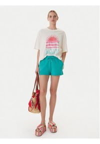 Roxy T-Shirt Hangloose Poster ERJZT06090 Biały Loose Fit. Kolor: biały. Materiał: bawełna #3