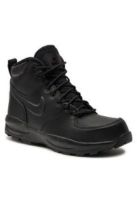 Nike Buty Manoa Ltr (Gs) BQ5372 001 Czarny. Kolor: czarny. Materiał: skóra