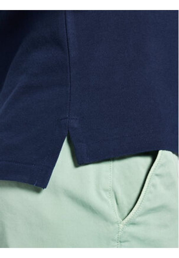Polo Ralph Lauren Polo Core Replen 710795080 Granatowy Slim Fit. Typ kołnierza: polo. Kolor: niebieski. Materiał: bawełna