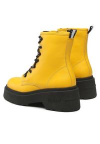 Tommy Jeans Trzewiki Lace Up Chunky EN0EN02057 Żółty. Kolor: żółty. Materiał: skóra
