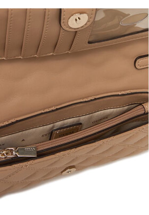 Guess Torebka Giully II Mini HWQG96 73750 Beżowy. Kolor: beżowy. Materiał: skórzane