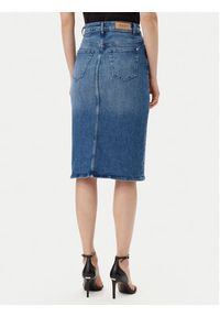 JOOP! Spódnica jeansowa 58 JW242DS167 30047184 Niebieski Slim Fit. Kolor: niebieski. Materiał: bawełna #4