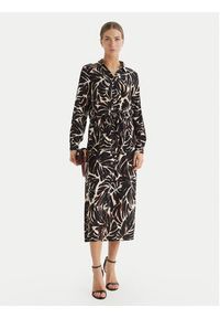 only - ONLY Spódnica midi Nova 15222223 Czarny Regular Fit. Kolor: czarny. Materiał: wiskoza #5