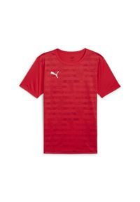 Puma - Męska koszulka z grafiką individualRISE PUMA Red. Kolor: czerwony