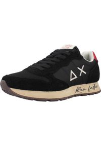 Buty SUN68 TOM VINTAGE Czarny. Kolor: czarny. Materiał: skóra, tkanina. Sport: turystyka piesza #1