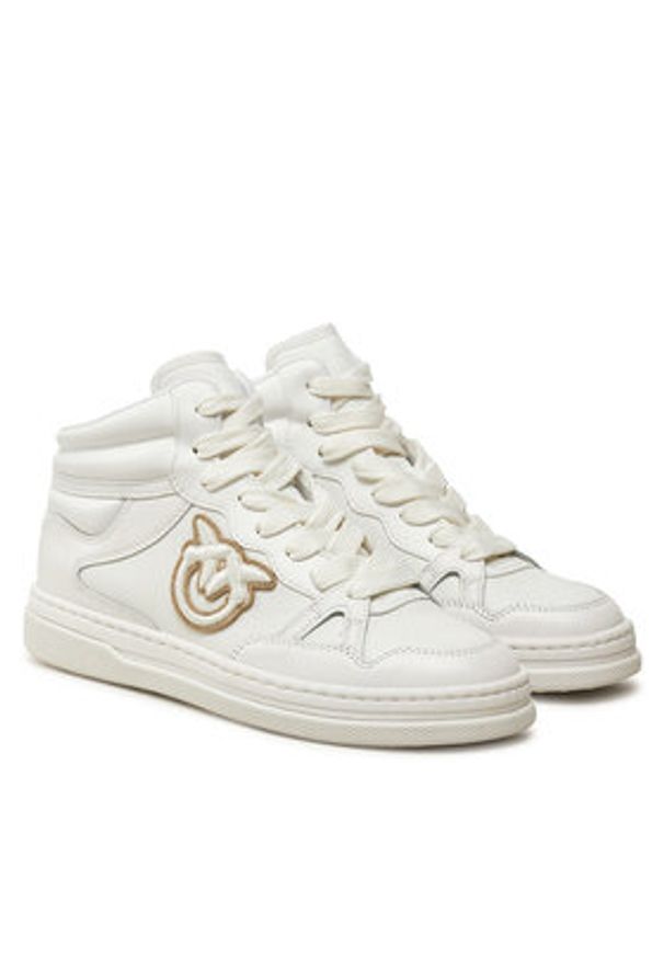 Pinko - PINKO Sneakersy Mandy 02 SS0051 P035 Écru. Materiał: skóra
