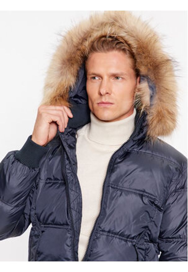 Bomboogie Kurtka puchowa JM 603P T NIW3 Granatowy Regular Fit. Kolor: niebieski. Materiał: puch, syntetyk