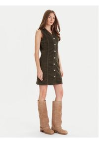 Vero Moda Sukienka codzienna Eden 10333959 Zielony Regular Fit. Okazja: na co dzień. Kolor: zielony. Materiał: bawełna. Typ sukienki: proste. Styl: casual #8