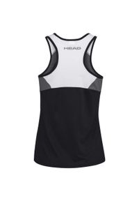 Head - Koszulka bez rękawów dla dziewczynek CLUB 22 Tank Top. Kolor: czarny. Materiał: jersey, poliester, materiał. Długość rękawa: bez rękawów
