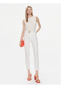 Pinko Jeansy 100161 A1JM Écru Skinny Fit. Materiał: wiskoza, bawełna