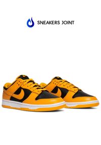 Nike - NIKE - Sneakersy Dunk Low Goldenrod. Wysokość cholewki: przed kostkę. Kolor: czarny. Materiał: guma. Szerokość cholewki: normalna. Wzór: aplikacja