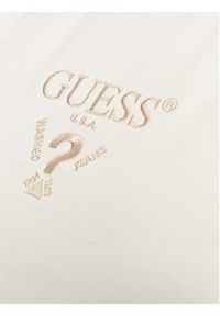 Guess T-Shirt V4YI20 KCDH1 Écru Boxy Fit. Materiał: bawełna