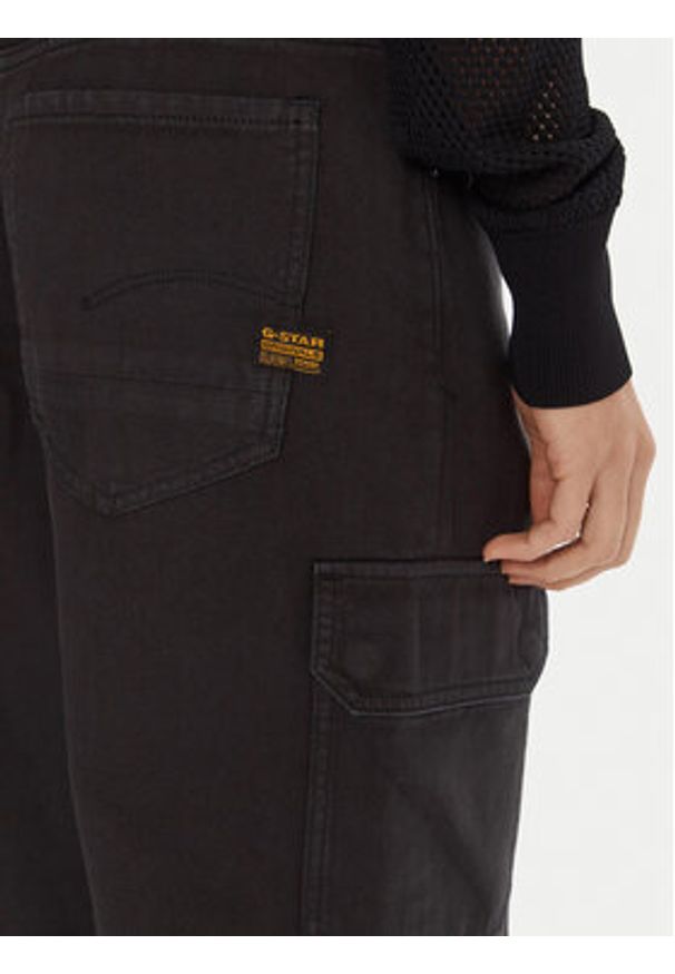 G-Star RAW - G-Star Raw Spodnie materiałowe Cargo D27017-5126 Czarny Slim Fit. Kolor: czarny. Materiał: bawełna