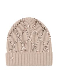 Ochnik - Beżowa czapka zimowa damska. Kolor: beżowy. Materiał: akryl. Sezon: zima #2