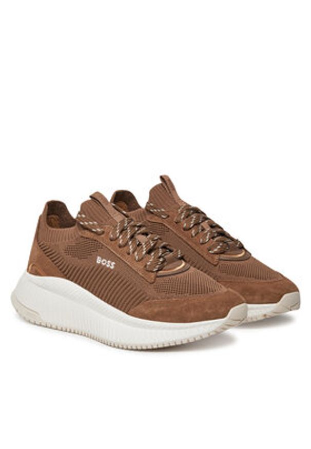 BOSS Sneakersy Ttnmevo Slon Lowkn 50536413 Écru. Materiał: materiał
