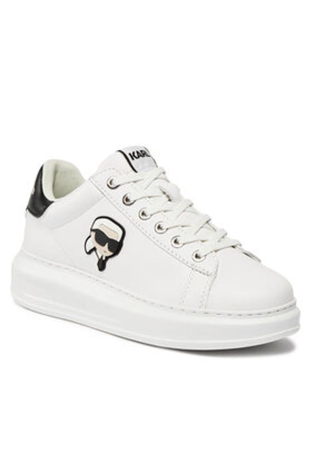 Karl Lagerfeld - KARL LAGERFELD Sneakersy KL62530N Biały. Kolor: biały. Materiał: skóra
