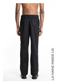 La Haine Inside Us Spodnie | 3Z M1203 | Mężczyzna | Czarny. Kolor: czarny. Materiał: bawełna, poliester. Długość: długie. Wzór: moro, aplikacja. Styl: militarny #2