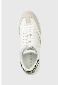 Guess sneakersy AVIANA kolor biały FL6AVI ELE12. Nosek buta: okrągły. Zapięcie: sznurówki. Kolor: biały. Materiał: guma #4