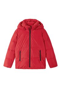 Kurtka puchowa dziecięca Reima Paimio z kapturem. Typ kołnierza: kaptur. Kolor: czerwony. Materiał: puch. Sezon: zima. Sport: narciarstwo #1