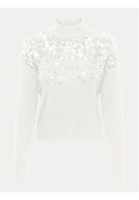 only - ONLY Sweter Alba 15332081 Biały Regular Fit. Kolor: biały. Materiał: syntetyk