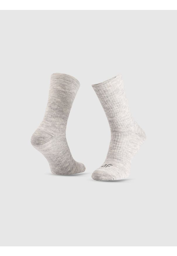 4f - 4F Skarpetki trekkingowe za kostkę damskie - szare 35-38. Kolor: szary. Technologia: Primaloft. Sport: wspinaczka, turystyka piesza
