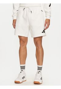 Adidas - adidas Szorty sportowe Z.N.E. JJ4893 Biały Regular Fit. Kolor: biały. Materiał: syntetyk, bawełna. Styl: sportowy