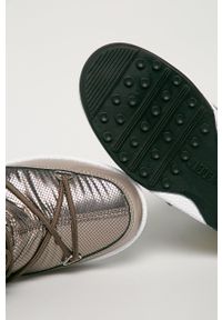 Moon Boot - Śniegowce Low Nylon Premium. Nosek buta: okrągły. Zapięcie: sznurówki. Kolor: złoty. Materiał: nylon #3