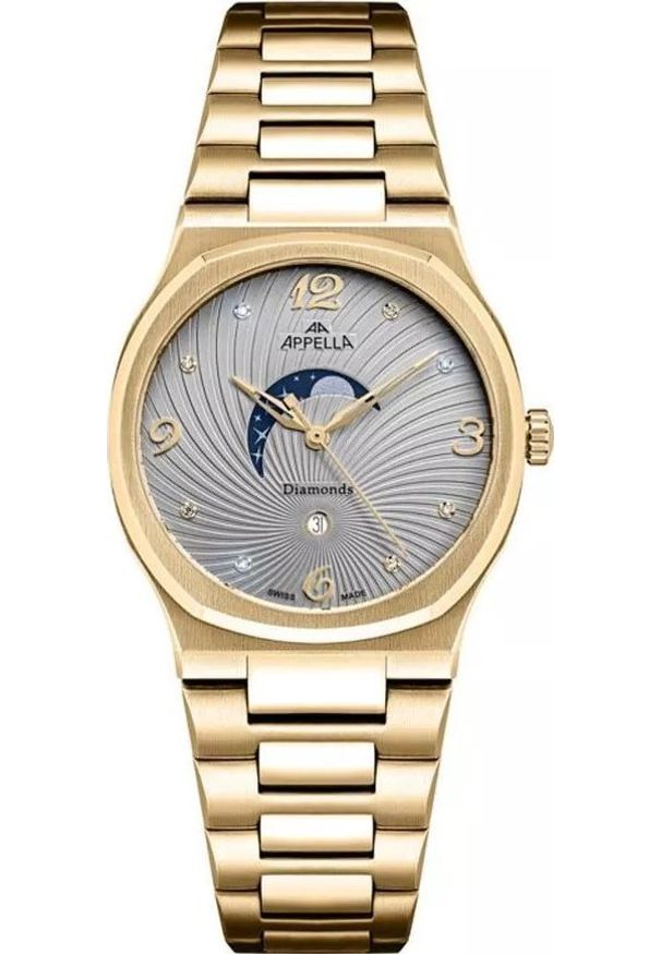 Acappella - Zegarek damski Appella L32006.1177DQS złoty. Kolor: złoty