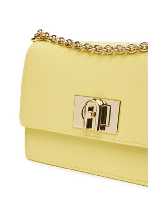 Furla Torebka 1927 BAFKACO ARE000 3684S Żółty. Kolor: żółty. Materiał: skórzane
