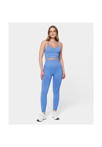 Legginsy bezszwowe Carpatree Allure niebieskie. Kolor: niebieski. Sport: fitness
