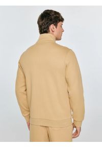 Big-Star - Bluza męska rozpinana ze stójką beżowa Wlador 801. Okazja: na co dzień. Typ kołnierza: kołnierzyk stójkowy. Kolor: beżowy. Materiał: dzianina, dresówka, jeans. Wzór: ze splotem, nadruk. Styl: sportowy, casual, elegancki #3