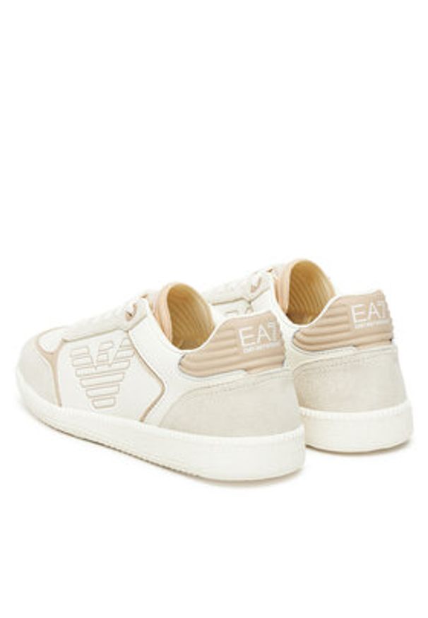 EA7 Emporio Armani Sneakersy 7X000405 AF19826 MZ170 Biały. Kolor: biały. Materiał: skóra