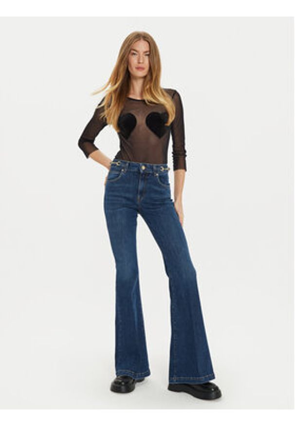 ViCOLO Jeansy DS0008 Granatowy Regular Fit. Kolor: niebieski. Materiał: bawełna