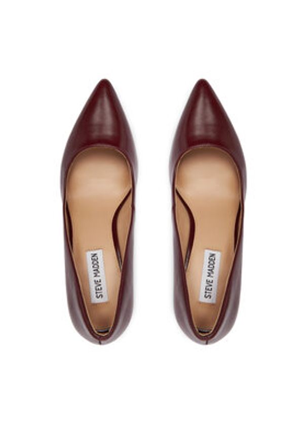 Steve Madden Szpilki Secured SM11004877 Bordowy. Kolor: czerwony. Materiał: skóra. Obcas: na szpilce