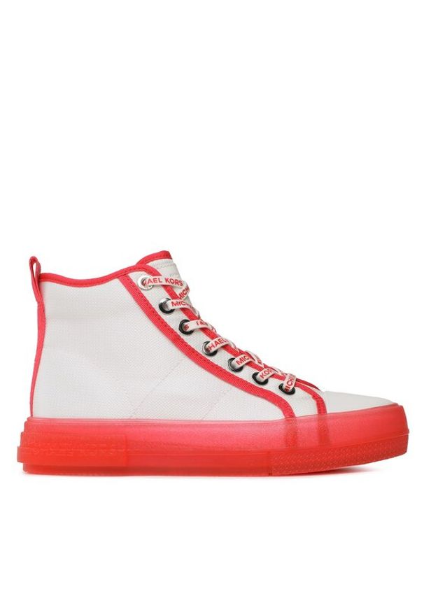 MICHAEL Michael Kors Trampki Evy High Top 43S3EYFE5D Biały. Kolor: biały. Materiał: materiał