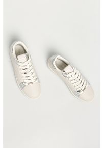 Pepe Jeans - Buty skórzane Brompton Touch. Nosek buta: okrągły. Zapięcie: sznurówki. Kolor: biały. Materiał: skóra #2