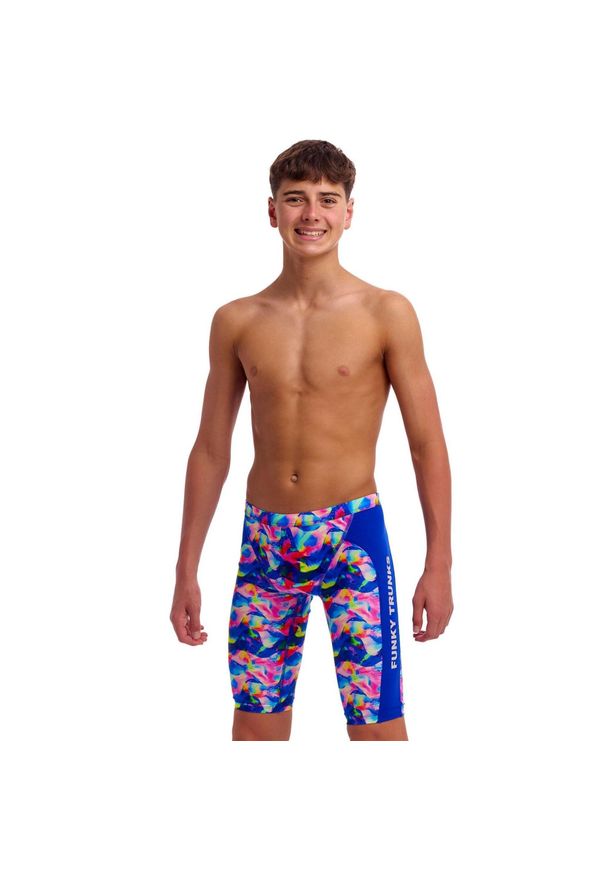 Spodenki FUNKY TRUNKS Wet Wave - jammery chłopięce. Kolor: niebieski, wielokolorowy