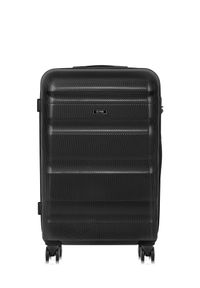 Ochnik - Komplet walizek na kółkach 19'/24'/28'. Kolor: czarny. Materiał: materiał, poliester, guma, kauczuk #11