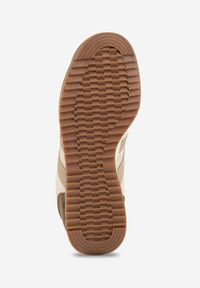 Renee - Zielone Sneakersy Ozdobione z Boku Paskami Ariene. Okazja: na co dzień. Zapięcie: pasek. Kolor: zielony. Materiał: jeans, materiał. Wzór: aplikacja. Sezon: wiosna #6