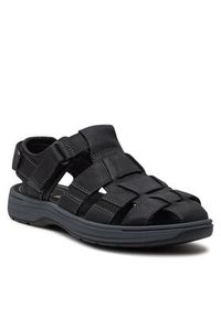 Clarks Sandały Saltway Cove 26176899 Czarny. Kolor: czarny. Materiał: skóra #4