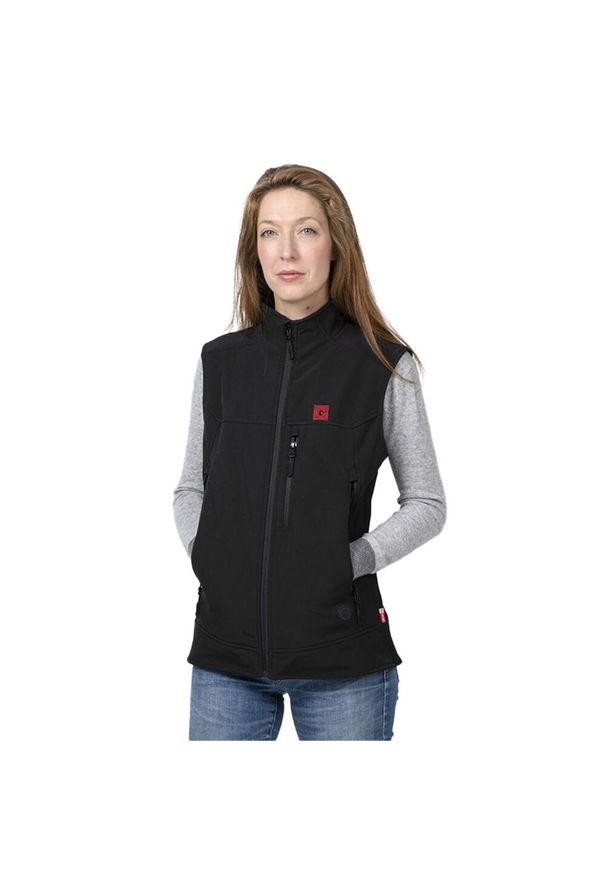 G-HEAT - Damska ocieplana kamizelka bez rękawów EVO. Okazja: na co dzień. Kolor: czarny. Długość rękawa: bez rękawów. Sezon: zima. Styl: casual, elegancki, sportowy