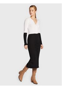 Remain Sukienka dzianinowa Joy LS Knit RM1512 Kolorowy Slim Fit. Materiał: wiskoza. Wzór: kolorowy #5