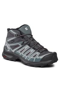 salomon - Salomon Trekkingi X Ultra Pioneer Mid GORE-TEX L47170500 Szary. Kolor: szary. Materiał: skóra, nubuk #3