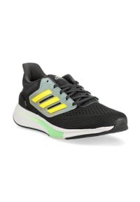 Adidas - adidas buty do biegania EQ21 Run kolor czarny. Zapięcie: sznurówki. Kolor: czarny. Materiał: materiał. Szerokość cholewki: normalna. Sport: bieganie