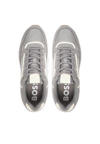 BOSS Sneakersy Parkour 50523221 Szary. Kolor: szary. Materiał: zamsz, skóra