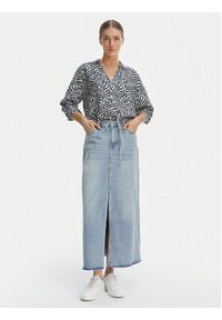 Vero Moda Koszula Josie 10315150 Granatowy Oversize. Kolor: niebieski. Materiał: wiskoza #4