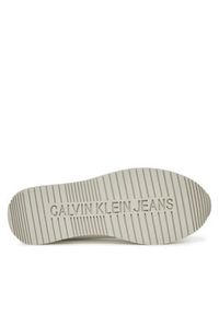 Calvin Klein Jeans Sneakersy Retro Runner Low Laceup Canvas YW0YW01888 Biały. Kolor: biały. Materiał: materiał #6