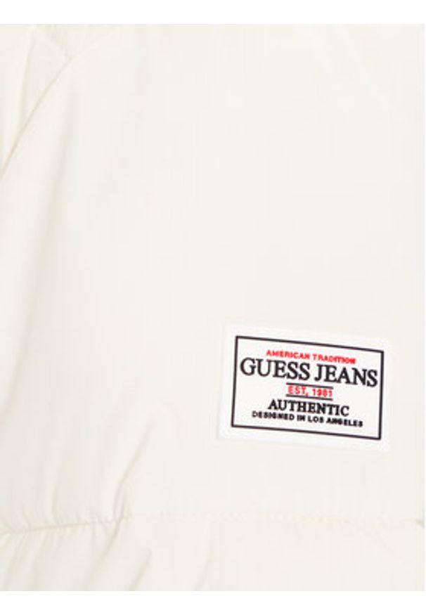 Guess Jeans Kurtka zimowa W4BL26 WGII2 Beżowy Regular Fit. Kolor: beżowy. Materiał: syntetyk. Sezon: zima