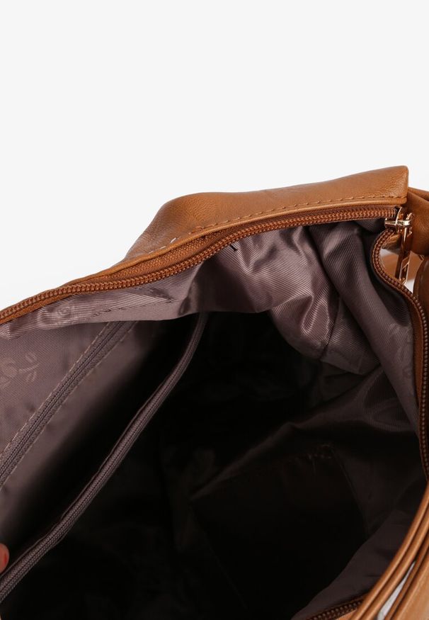 Renee - Żółta Torebka z Rączką i Paskiem Tiritha. Kolor: żółty. Styl: biznesowy, klasyczny, elegancki, casual