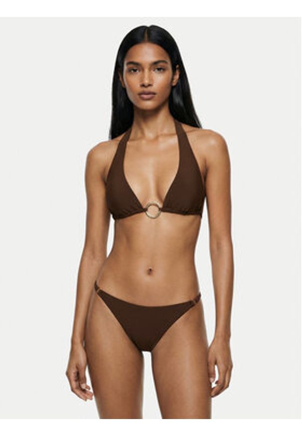 BARDOT - Bardot Góra od bikini Jayda Halter 60324TB Brązowy. Kolor: brązowy. Materiał: syntetyk